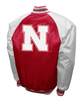 Nebraska Huskers The Game Scarlet Satin Jacket