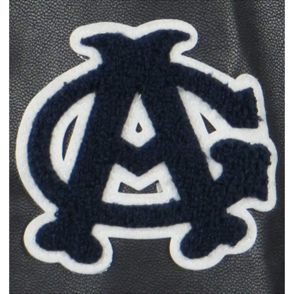 Negro League Baseball Allover Black Varsity Jacket - Image 5