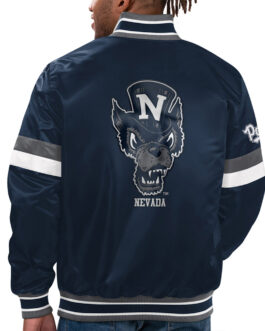 Nevada Script Pack Home Game Navy Satin Jacket