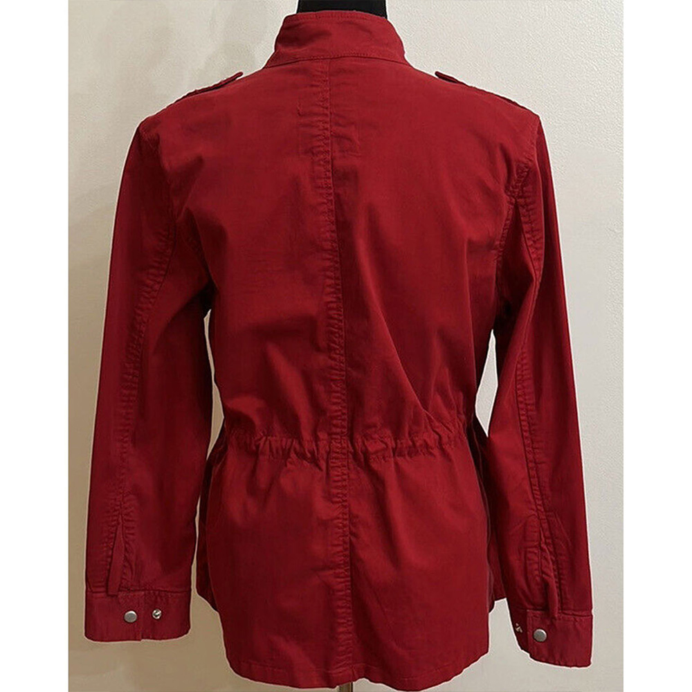 New Girl S06 Zooey Deschanel Red Jacket - Image 3