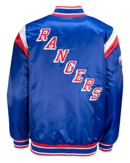 NY Rangers Shutout Blue Satin Jacket