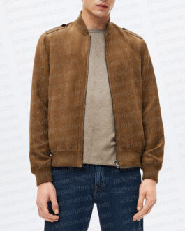 Geek Girl Liam Woodrum Bomber Suede Jacket