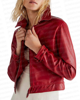Kung Fu Season 3 Olivia Liang Red Leather Jacket