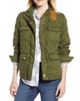 Locke & Key Darby Stanchfield Downtown Quilted Green Jacket