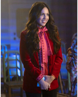 High School Musical Olivia Rodrigo Red Velvet Blazer