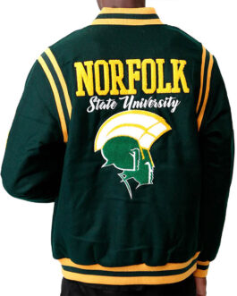 Norfolk State Spartans Varsity Green Wool Jacket