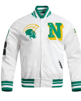 Norfolk State University Classic Rib Satin Jacket