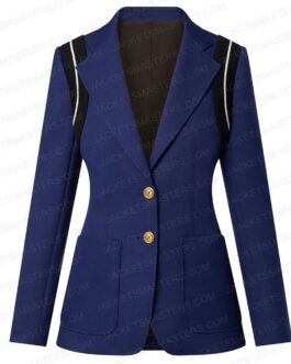 Ana De Armas Blonde Blue Blazer