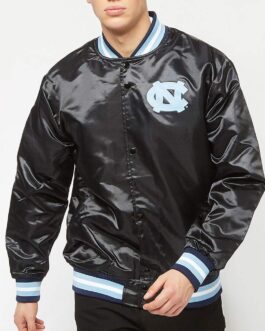 North Carolina Tar Heels Black Bomber Jacket