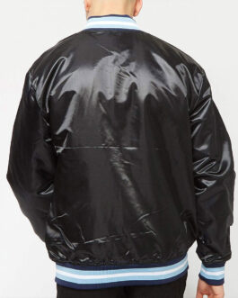 North Carolina Tar Heels Black Bomber Jacket