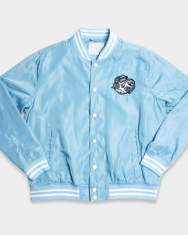 UNC Tar Heels Vintage Rameses Sky Blue Bomber Jacket