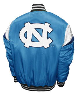 North Carolina Tar Heels Power Carolina Blue Satin Jacket