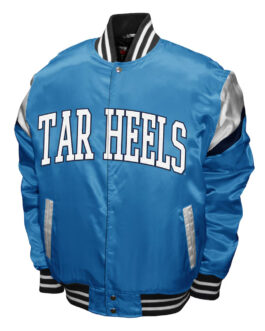 North Carolina Tar Heels Power Carolina Blue Satin Jacket