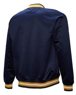 Notre Dame Fighting Irish Lightweight Current Logo Navy Satin Jacket