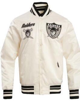 Oakland Raiders Retro Classic Rib Jacket