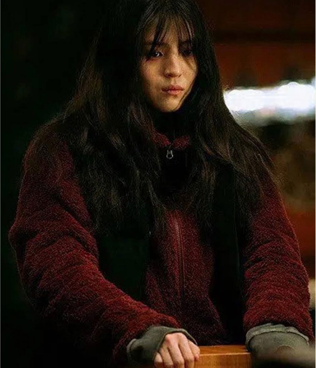 Han So-Hee My Name Red Fur Jacket
