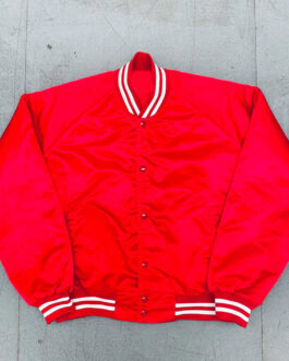 Ohio State Buckeyes 1990’s Spellout Red Bomber Jacket