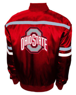 Ohio State Buckeyes 2nd Era Scarlet Satin Jacket