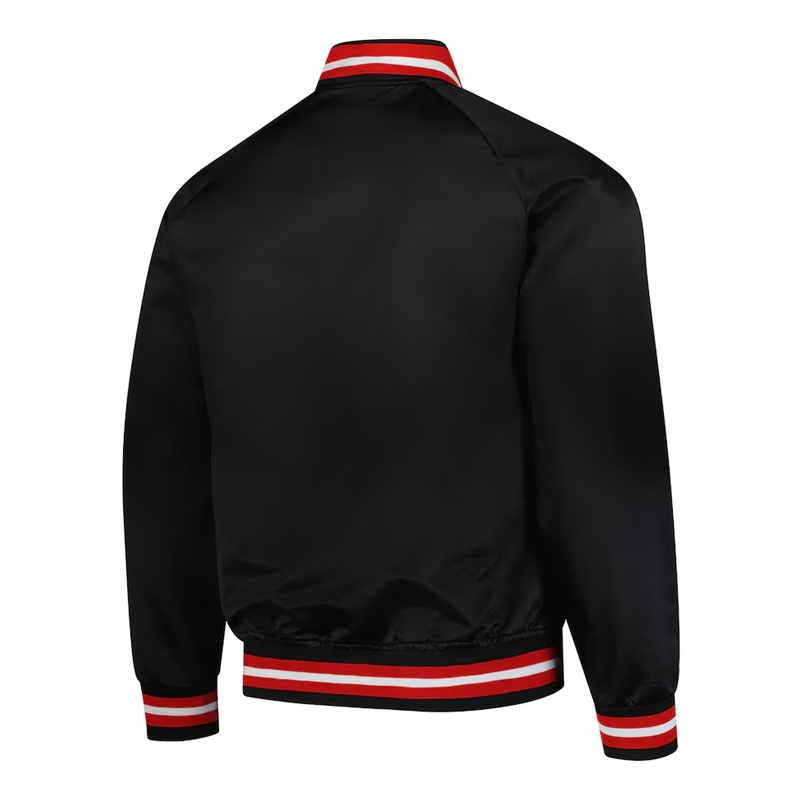 Ohio State Buckeyes Lightweight Black Satin Jacket - Image 2