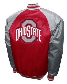 Ohio State Buckeyes The Game Scarlet Satin Jacket