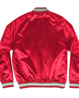 Ohio State Red Lightweight Satin Jacket