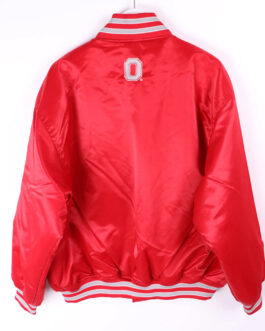 Ohio State Vintage Red Satin Jacket