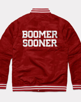 Oklahoma Boomer Sooners Varsity Satin Jacket