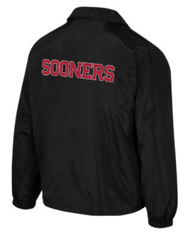Oklahoma Sooners Black Coaches Jacket