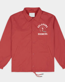 Oklahoma Sooners Football Retro Helmet Coaches Jacket