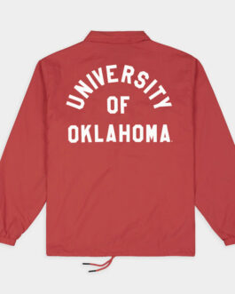 Oklahoma Sooners Football Retro Helmet Coaches Jacket