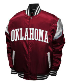 Oklahoma Sooners Power Crimson Satin Jacket