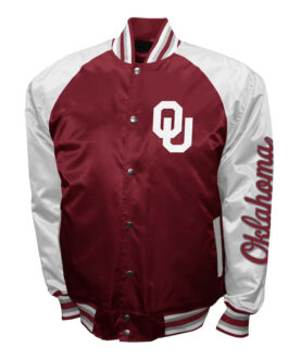 Oklahoma Sooners The Game Crimson Satin Jacket