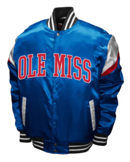 Ole Miss Rebels Power Powder Blue Satin Jacket