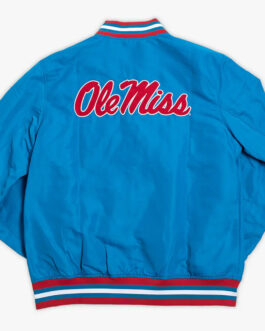 Ole Miss Vintage-Inspired Script Bomber Jacket