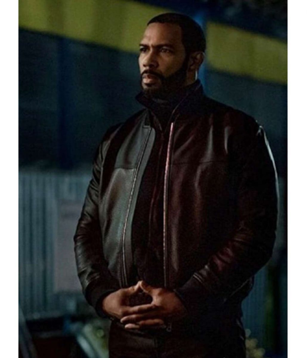 Omari Hardwick Ghost Power Black Leather Jacket - Image 3