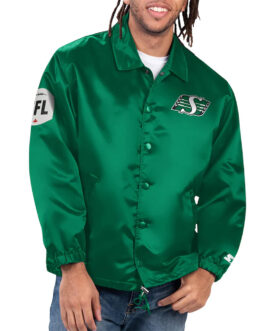 Saskatchewan Roughriders Option Route Green Coaches Jacket