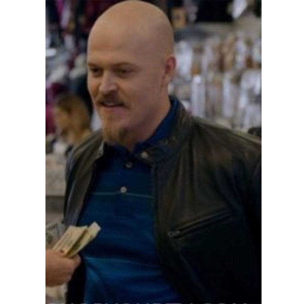 Orange is the New Black Hunter Emery Leather Jacket - Image 4