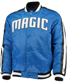 The Offensive Orlando Magic Blue Varsity Satin Jacket