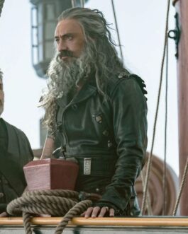 Taika Waititi Our Flag Means Death Black Leather Jacket