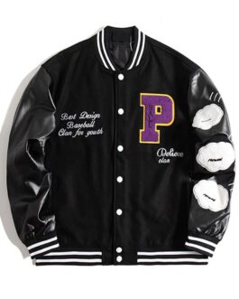 Panda Black Baseball Jacket