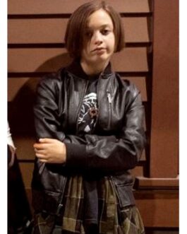 Paper Girls Sofia Rosinsky Bomber Leather Jacket