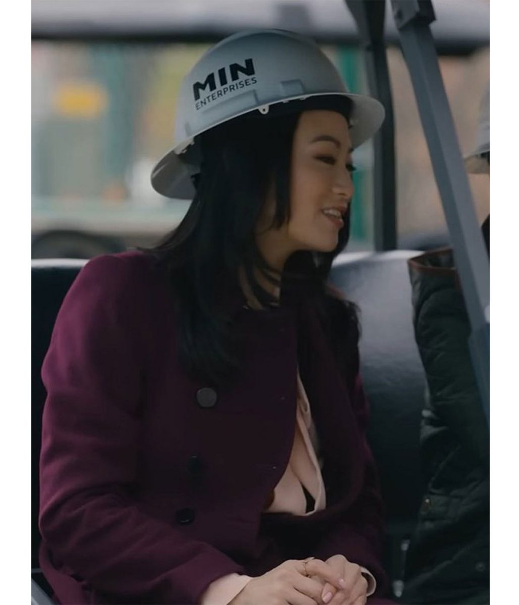 Partner Track Arden Cho Purple Wool Coat - Image 2