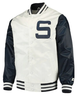 The Rookie Penn State Nittany Lions Blue/White Satin Jacket