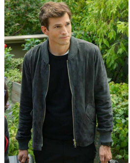 Ashton Kutcher Your Place or Mine Bomber Jacket