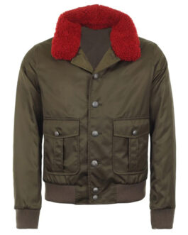 The Voice Pharrell Williams Green Twill Nylon Jacket
