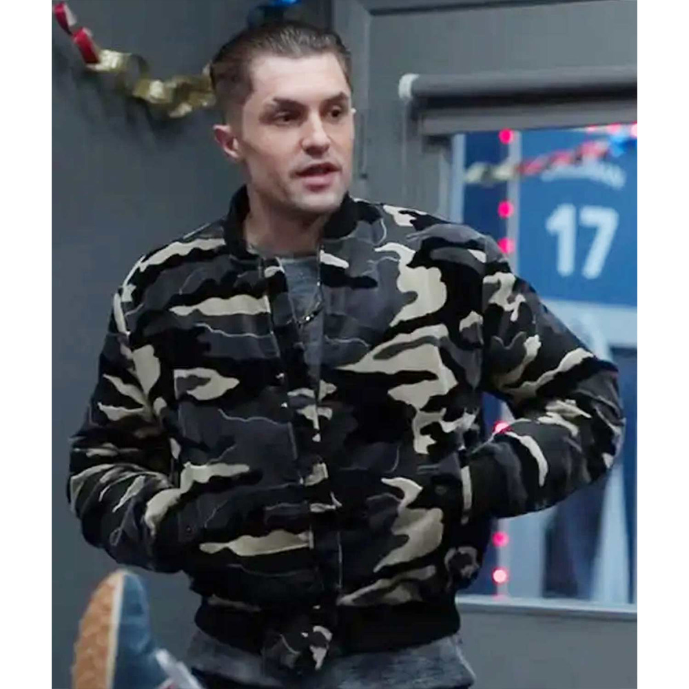 Ted Lasso Season 3 Phil Dunster Camo Jacket - Image 5