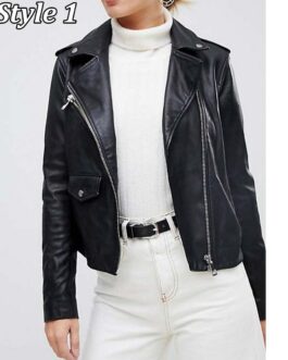 Phoebe Robinson Everything’s Trash Biker Black Leather Jacket