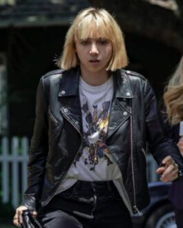Clickbait Zoe Kazan Biker Leather Jacket