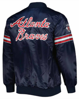 Pick & Roll Atlanta Braves Navy Blue Jacket