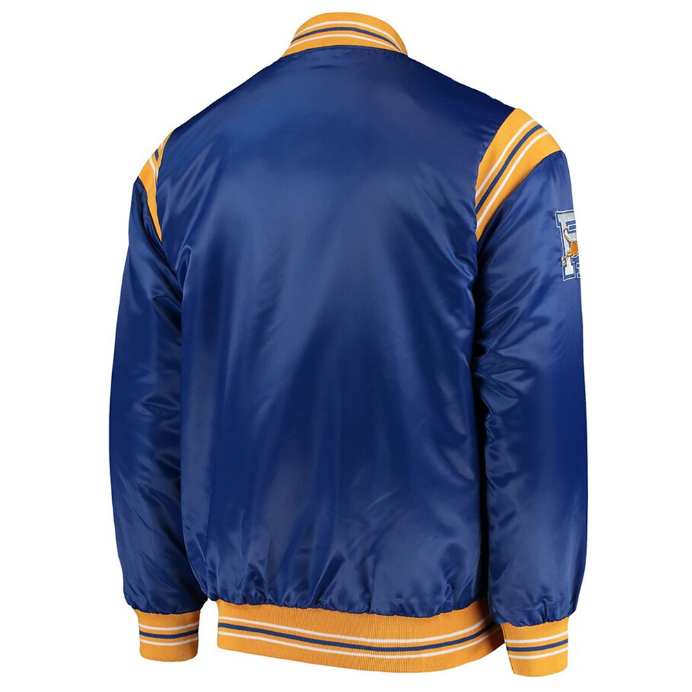 Pitt Panthers The Enforcer Royal Satin Jacket - Image 2